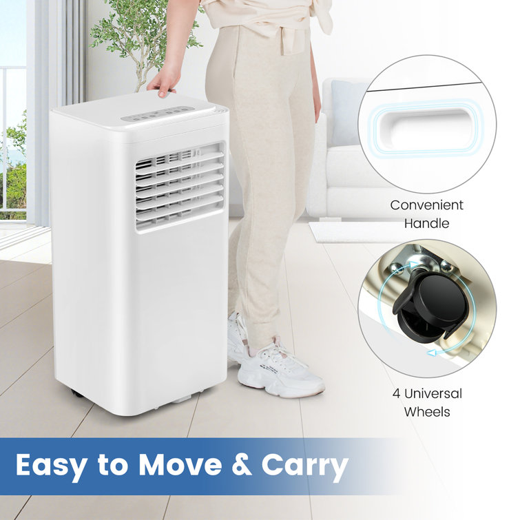 Costway 8000 BTU Portable Air Conditioner with Remote Included